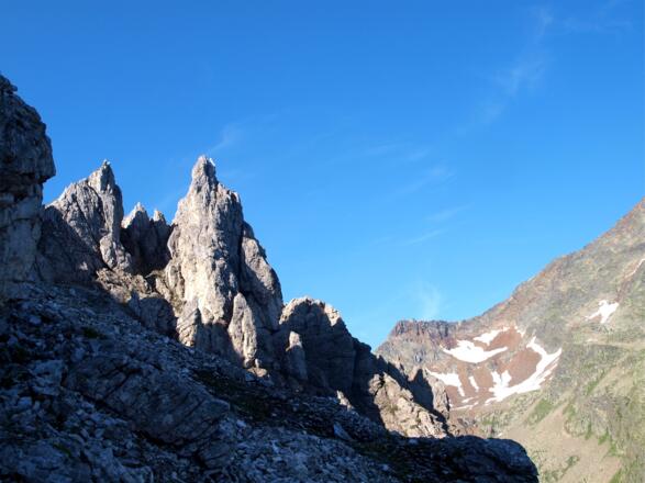 Am Anstieg zur Kalkspitze