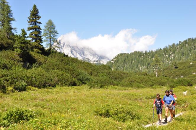 Watzmanntour 4. Tag - Gemütlich und ohne großes Steigung geht es hinüber Richtung "Saugasse"