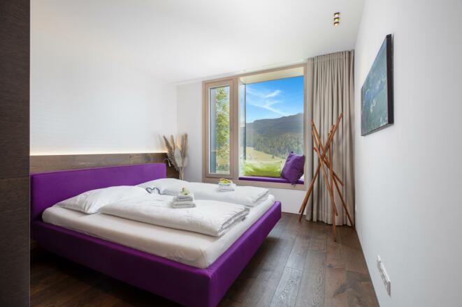 Schlafzimmer Lila