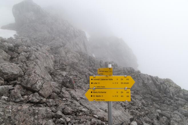 Abzweigung zum Großen Ochsenhorn