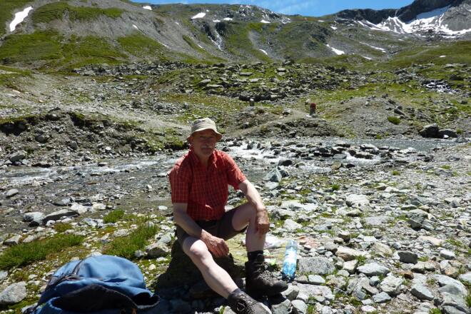 Rast an der Rosanna im Ochsental