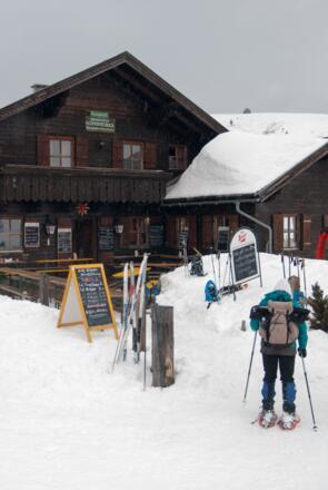 Scharfbergblickhütte auf der Wiesleralm