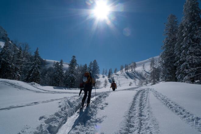 Flachere Passage kurz vor der Genneralm