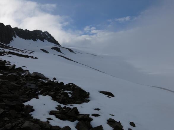 Am Nördlichen Ende des Mitterkamms - Blick nach Süden