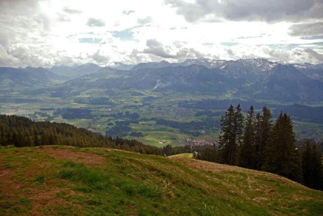 Blick vom Weiherkopf ins Illertal