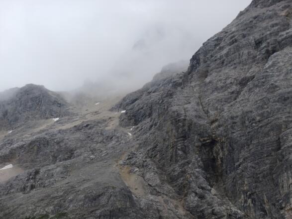 Im Schlauchkar auf dem Weg zur Birkkarspitze