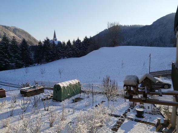 winterlicher Blick vom Apartement