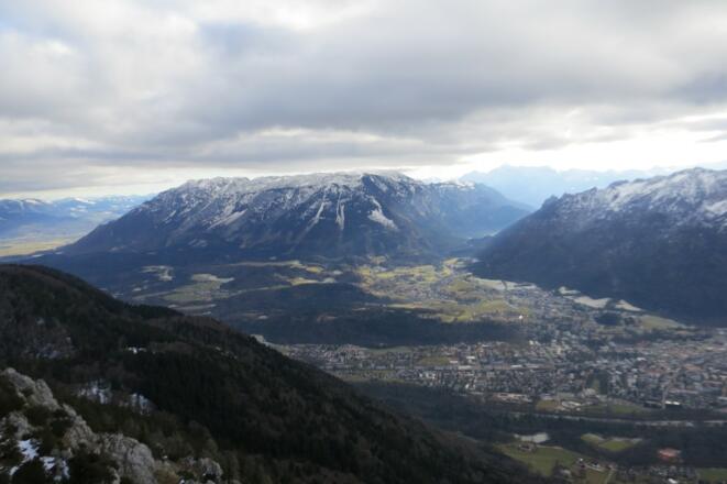 Blick auf Bad Reichenhall und Untersberg