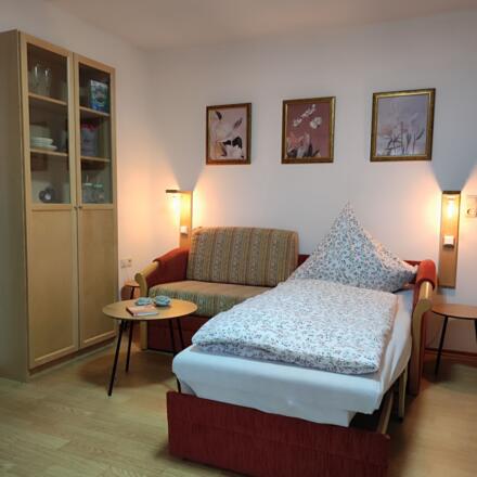 Wohn-Schlafzimmer Einzelbett