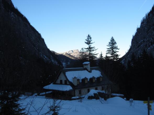 die Gaststätte Wimbachschloss