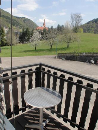 Ausblick vom Balkon