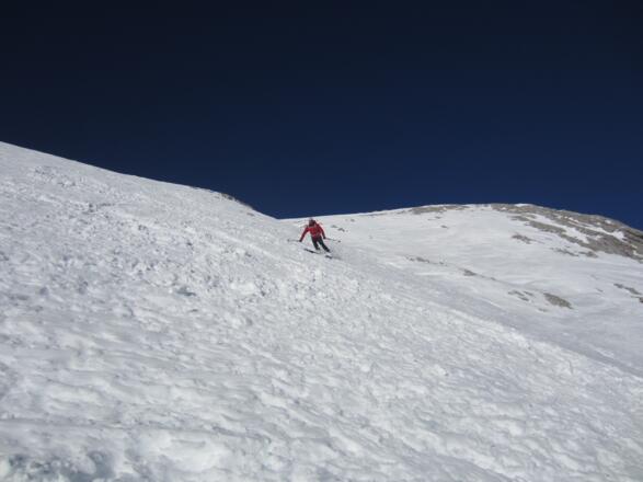 Abfahrt vom Großen Hundstod