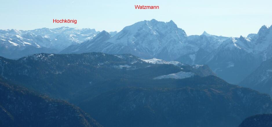 Blick in die Berchtesgadener Alpen