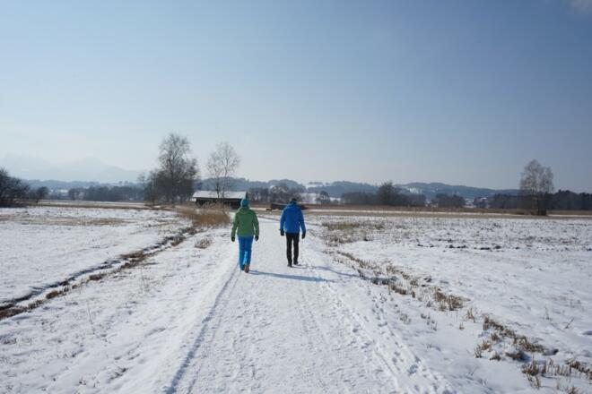 Chiemseerundweg im Winter