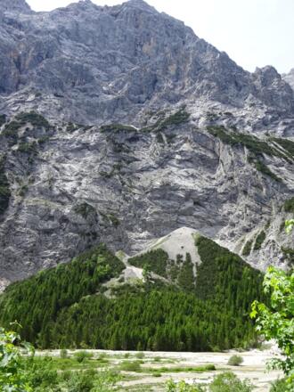Schuttkegel im Reintal