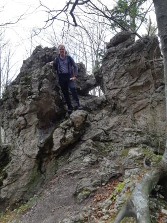 Felsformationen am Weg