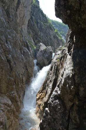 Die Höllentalklamm am oberen Ende - Ein phantastisches Naturschauspiel