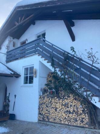 Aufgang zur Wohnung auf der Ostseite