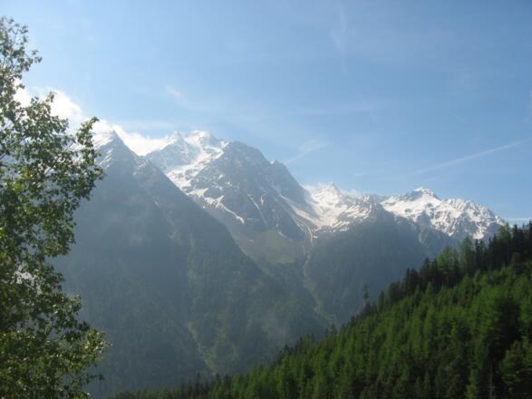 Von link nach rechts Habicht, Glücksgrat und großer Ochsenkogel.