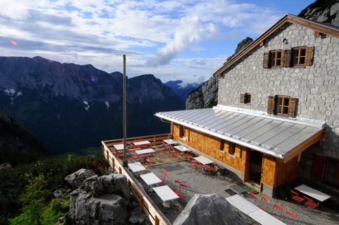 Sonnenterasse der Blaueishütte