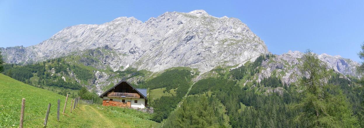 unser Abstieg über Archenkopf und Hohes Brett zum Stahlhaus und zur Jochalm. Rechts der Kuchler Kamm