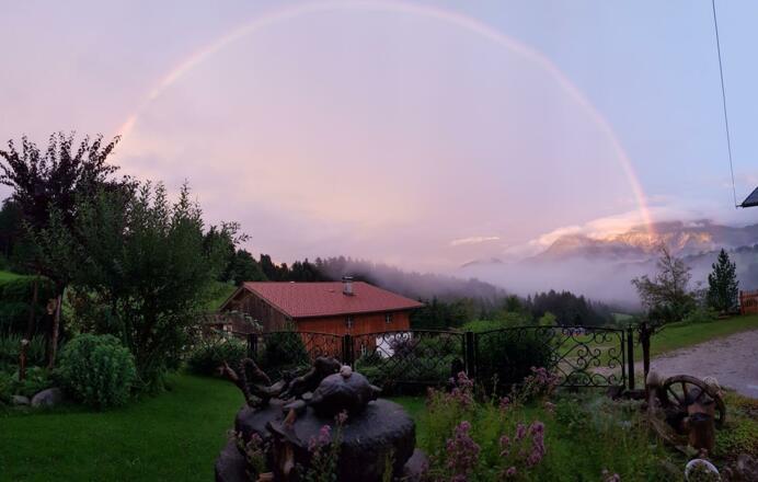 Aussicht vom Ferienhaus Eckstoa
