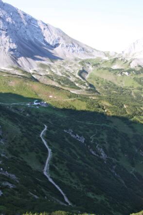 Die letzten Meter zur Pfeishütte