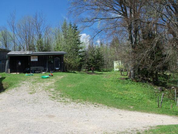 Ankunft auf der Hütte.