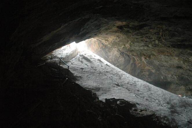 Eingangsbereich der Schellenberger Eishöhle