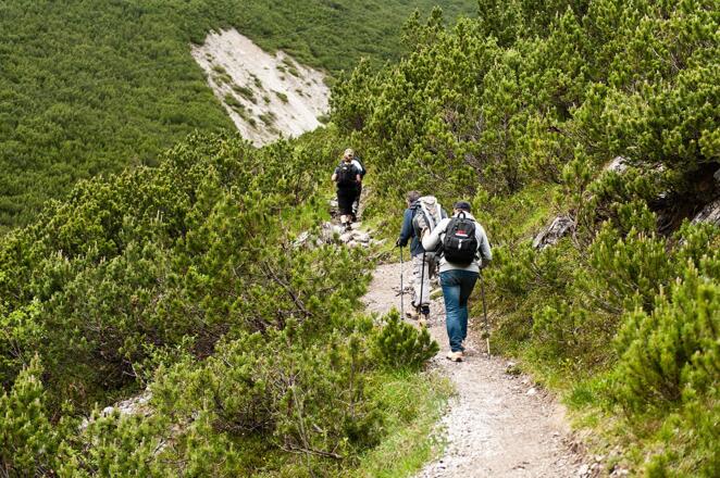 Auf dem Weg zur Steinseehütte