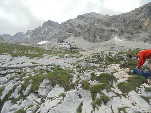 Aufstieg zur Knorrhütte - Kurz vor dem Ziel