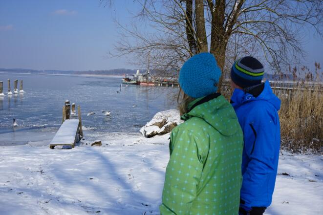 Chiemseeufer im Winter