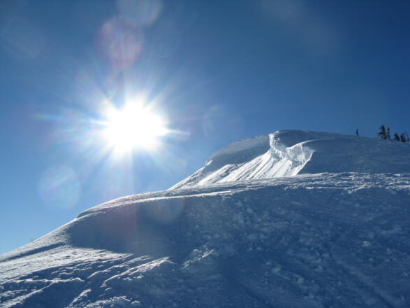 Wunderbare Wechten auf dem Verbindungsweg!