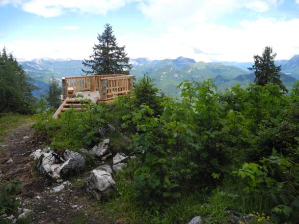 Die Aussichtsplattform "Trauntalblick"