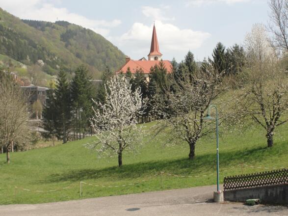 Blick vom Balkon