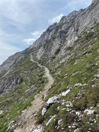 Aufstieg zum Ampferstein