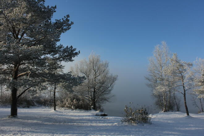 Vor allem für sonnige Wintertage sind die Osterseen ein schönes Ausflugsziel.