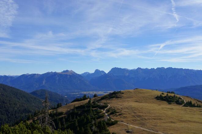 Rückblick über den Rücken des Roßwanks