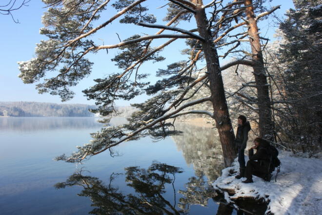 Die Osterseen sind nicht nur im Sommer ein lohnendes Ziel.