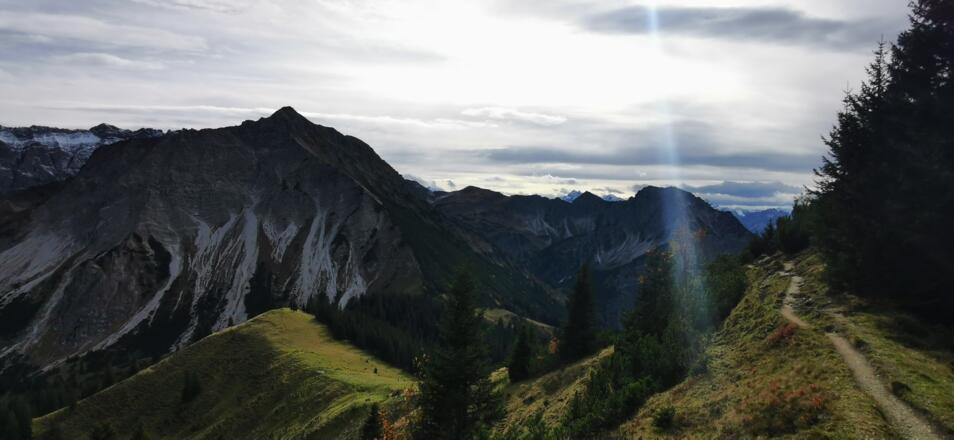 Abstieg zur Falkenalpe