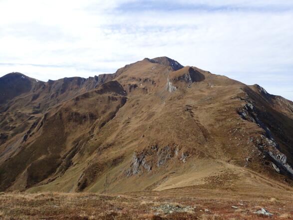 Blick hinunter in den Schwarzwandsattel