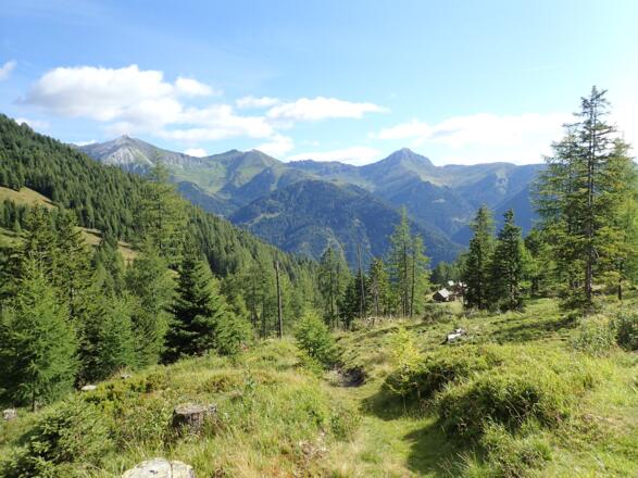 Blick hinüber zum Schwarzeck - Weißeneck
