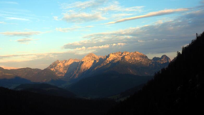 Blick ins Tennengebirge von ca. 1350m