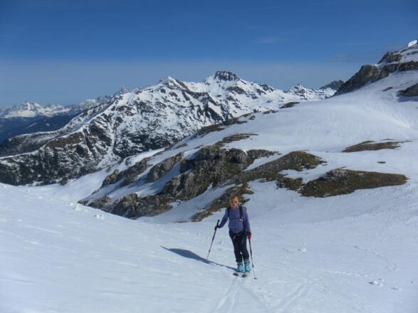 Zugang zum Hochtal zwischen Teufelshörnern und Predigtstuhl