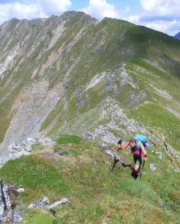 Lesshöhe aus dem Anstieg zur Falterspitze