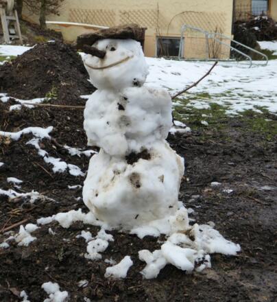 "Schneemann" in Wiesenfelden