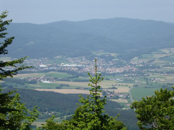 Blick zurück auf Furth im Wald
