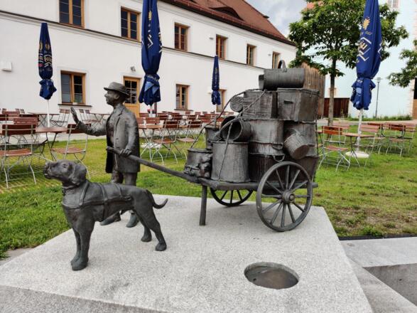 Winzen - Händlergruppe vor dem Gasthof zur Post