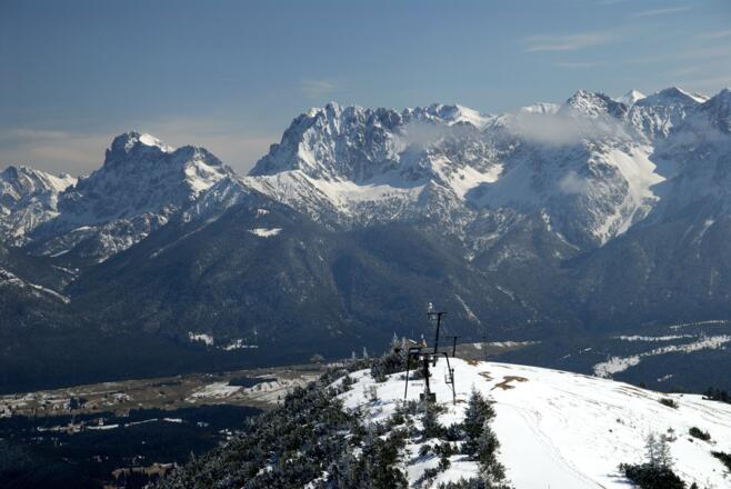 Das Karwendel im Südosten