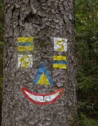 lustiger Wegmarkierer :-))